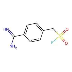 (4-carbamimidoylphenyl)methanesulfonyl fluoride structure