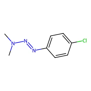 N-[(4-chlorophenyl)diazenyl]-N-methylmethanamine structure