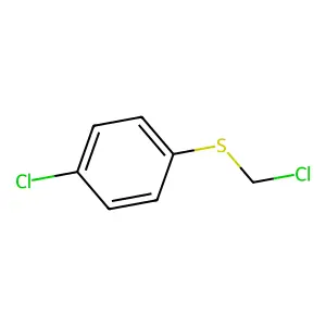 1-chloro-4-(chloromethylsulfanyl)benzene structure