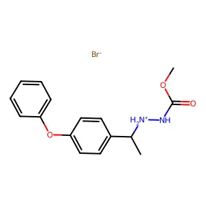 Methyl (alpha-methyl-p-phenoxybenzyl)carbazate hydrobromide structure