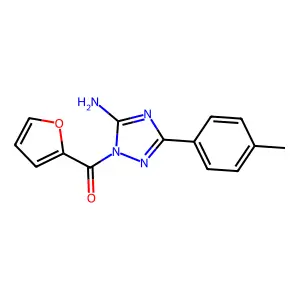 1-(2-furoyl)-3-(4-methylphenyl)-1H-1,2,4-triazol-5-ylamine structure
