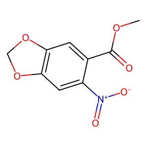 methyl 6-nitro-1,3-benzodioxole-5-carboxylate structure