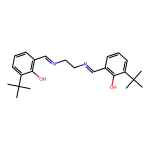 1,2-Bis-N-(3-tert-butylsalicylidene)-aminoethane structure