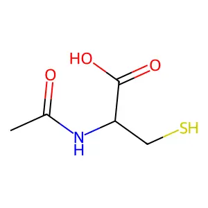 N-Acetyl-DL-cysteine structure