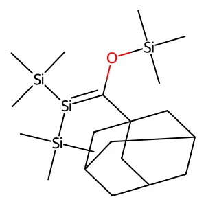 1,1-Bis(trimethylsilyl)-2-(trimethylsiloxy)-2-(1-adamantyl)-1-silaethene structure