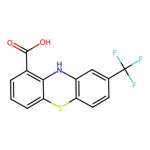 8-(trifluoromethyl)-10H-phenothiazine-1-carboxylic acid structure