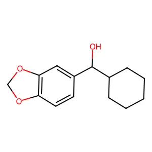 1,3-benzodioxol-5-yl(cyclohexyl)methanol structure
