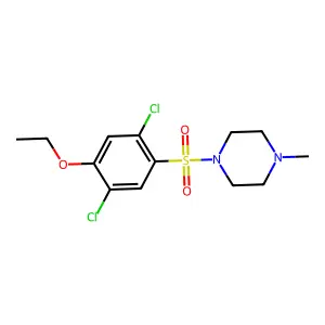 1-(2,5-dichloro-4-ethoxyphenyl)sulfonyl-4-methylpiperazine structure
