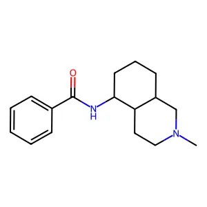 N-[(4aS,8aR)-2-methyl-3,4,4a,5,6,7,8,8a-octahydro-1H-isoquinolin-5-yl]benzamide structure