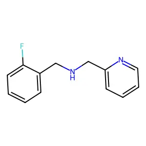 1-(2-fluorophenyl)-N-(pyridin-2-ylmethyl)methanamine structure