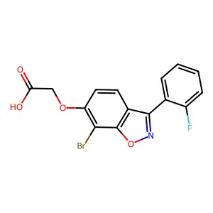 Compound C15H9BrFNO4 structure