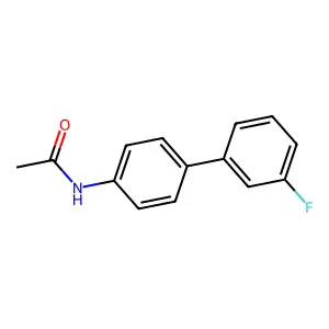 N-[4-(3-fluorophenyl)phenyl]acetamide structure