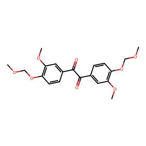 1,2-bis[3-methoxy-4-(methoxymethoxy)phenyl]ethane-1,2-dione structure