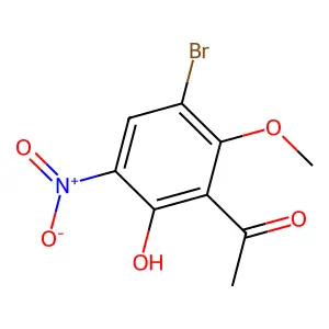 1-(3-bromo-6-hydroxy-2-methoxy-5-nitrophenyl)ethanone structure