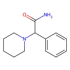 2-Phenyl-2-piperidinoacetamide structure