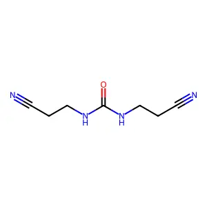 1,3-bis(2-cyanoethyl)urea structure