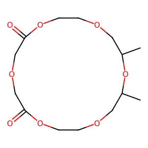 12,14-dimethyl-1,4,7,10,13,16-hexaoxacyclooctadecane-2,6-dione structure