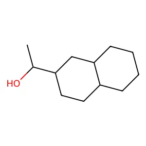 1-(1,2,3,4,4a,5,6,7,8,8a-decahydronaphthalen-2-yl)ethanol structure