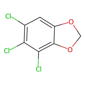 1,3-Benzodioxole, 4,5,6-trichloro- structure