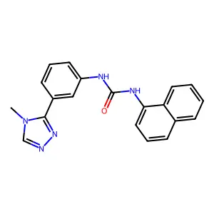 1-[3-(4-methyl-1,2,4-triazol-3-yl)phenyl]-3-naphthalen-1-ylurea structure