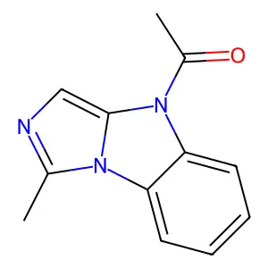 1-(1-methylimidazo[1,5-a]benzimidazol-4-yl)ethanone structure