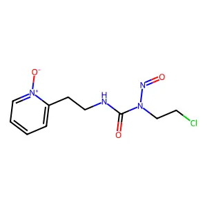 1-(2-chloroethyl)-1-nitroso-3-[2-(1-oxidopyridin-1-ium-2-yl)ethyl]urea structure