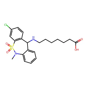 Tianeptine structure