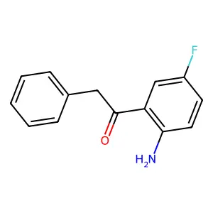 1-(2-amino-5-fluorophenyl)-2-phenylethanone structure