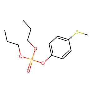 (4-methylsulfanylphenyl) dipropyl phosphate structure