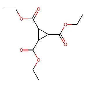 1,2,3-Cyclopropanetricarboxylic acid, triethyl ester structure