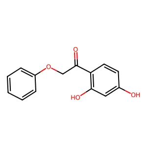 1-(2,4-Dihydroxyphenyl)-2-phenoxyethanone structure