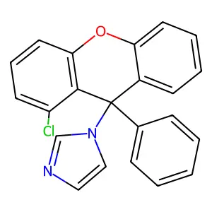 1-(1-chloro-9-phenylxanthen-9-yl)imidazole structure