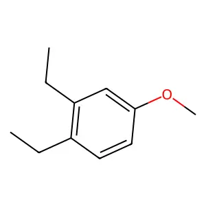 1,2-diethyl-4-methoxybenzene structure