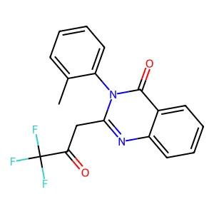Compound C18H13F3N2O2 structure