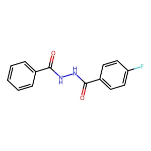 BENZOIC ACID, p-FLUORO-, BENZOYLHYDRAZIDE structure