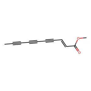methyl 2-decene-4,6,8-triynoate structure