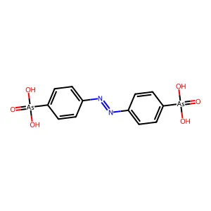 [4-[(4-arsonophenyl)diazenyl]phenyl]arsonic acid structure