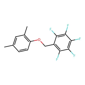 1-[(2,4-dimethylphenoxy)methyl]-2,3,4,5,6-pentafluorobenzene structure