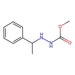 methyl N-(1-phenylethylamino)carbamate structure