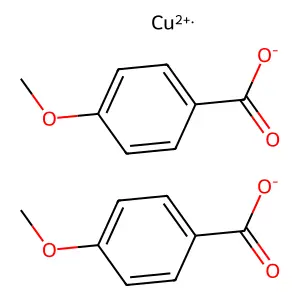 Copper p-anisate structure