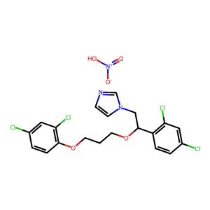 1-(2-(3-(2,4-Dichlorophenoxy)propoxy)-2-(2,4-dichlorophenyl)ethyl)-1H-imidazole nitrate structure