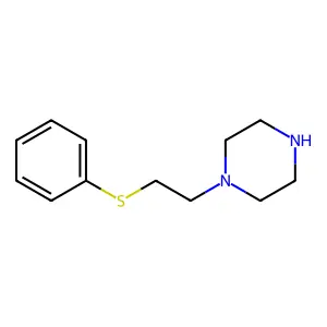 1-(2-phenylsulfanylethyl)piperazine structure