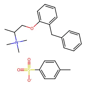 1-(2-benzylphenoxy)propan-2-yl-trimethylazanium;4-methylbenzenesulfonate structure