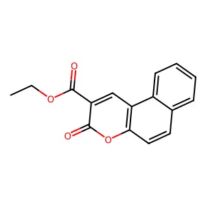 ethyl 3-oxobenzo[f]chromene-2-carboxylate structure