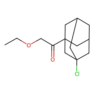1-(3-chloro-1-adamantyl)-2-ethoxyethanone structure