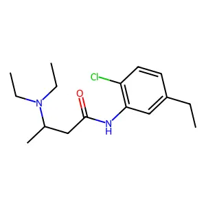 N-(2-chloro-5-ethylphenyl)-3-(diethylamino)butanamide structure
