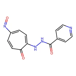 N'-(4-nitroso-7-oxocyclohepta-1,3,5-trien-1-yl)pyridine-4-carbohydrazide structure