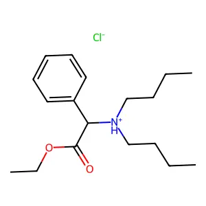 dibutyl-(2-ethoxy-2-oxo-1-phenylethyl)azanium chloride structure