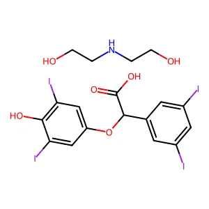 Compound C18H19I4NO6 structure