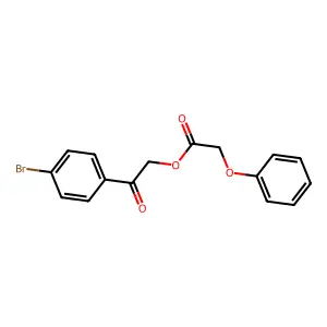 p-Bromophenacyl phenoxyacetate structure